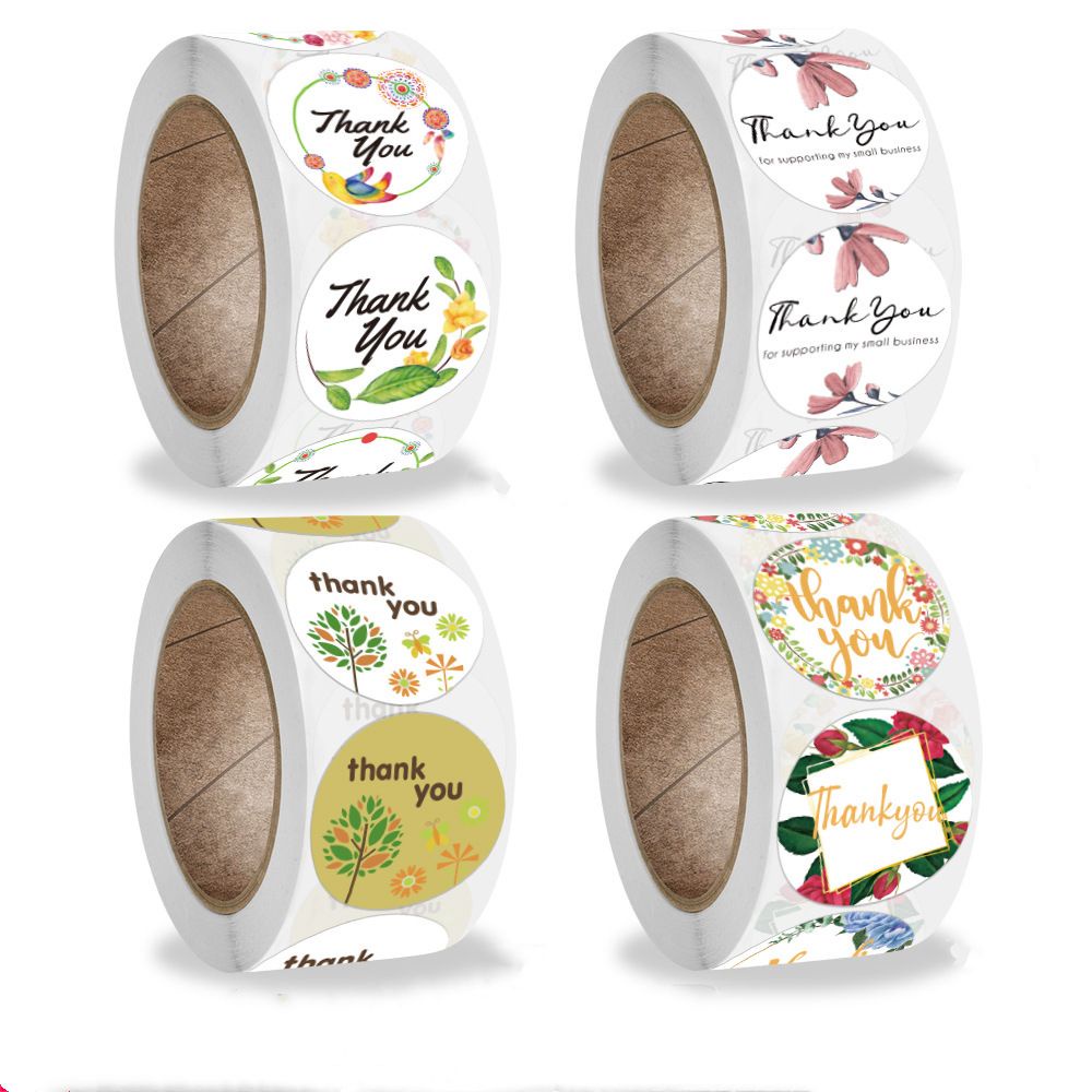 Nhãn Dán Tự Dính Trang Trí Hình Bông Hoa/Bánh Donut Cho Lễ Tạ Ơn