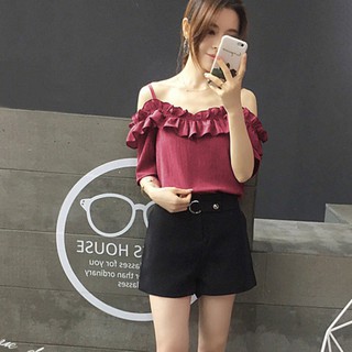 Áo voan kiểu trễ vai