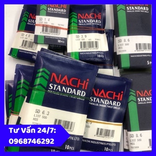 Mũi khoan nachi từ 9.0 đến 9.9mm chính hãng