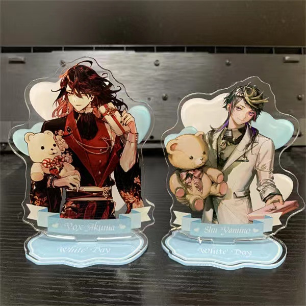 Lixiem Acrylic Đứng Sidewalk Acrylic Đứng Giấy Màu Đồ Trang Trí Thanh Trái Tim Mysta / Luca / Ike / VOX / SHU