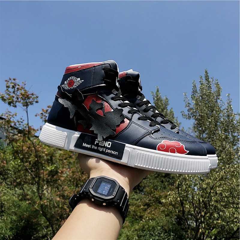 Naruto patterned sneakers for men