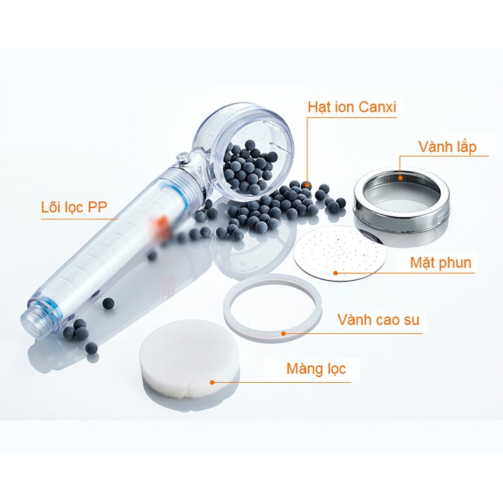 Vòi sen YC-300 tăng áp lõi lọc nước khử khuẩn Hàn Quốc - Tặng thêm 1 lõi lọc