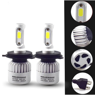 Đèn led headlight s2 8000lumens 6000k pha cos bộ 2 cái - shoptoro