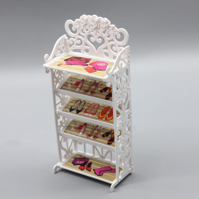 Mô Hình Kệ Giày Mini Dùng Trang Trí Nhà Búp Bê