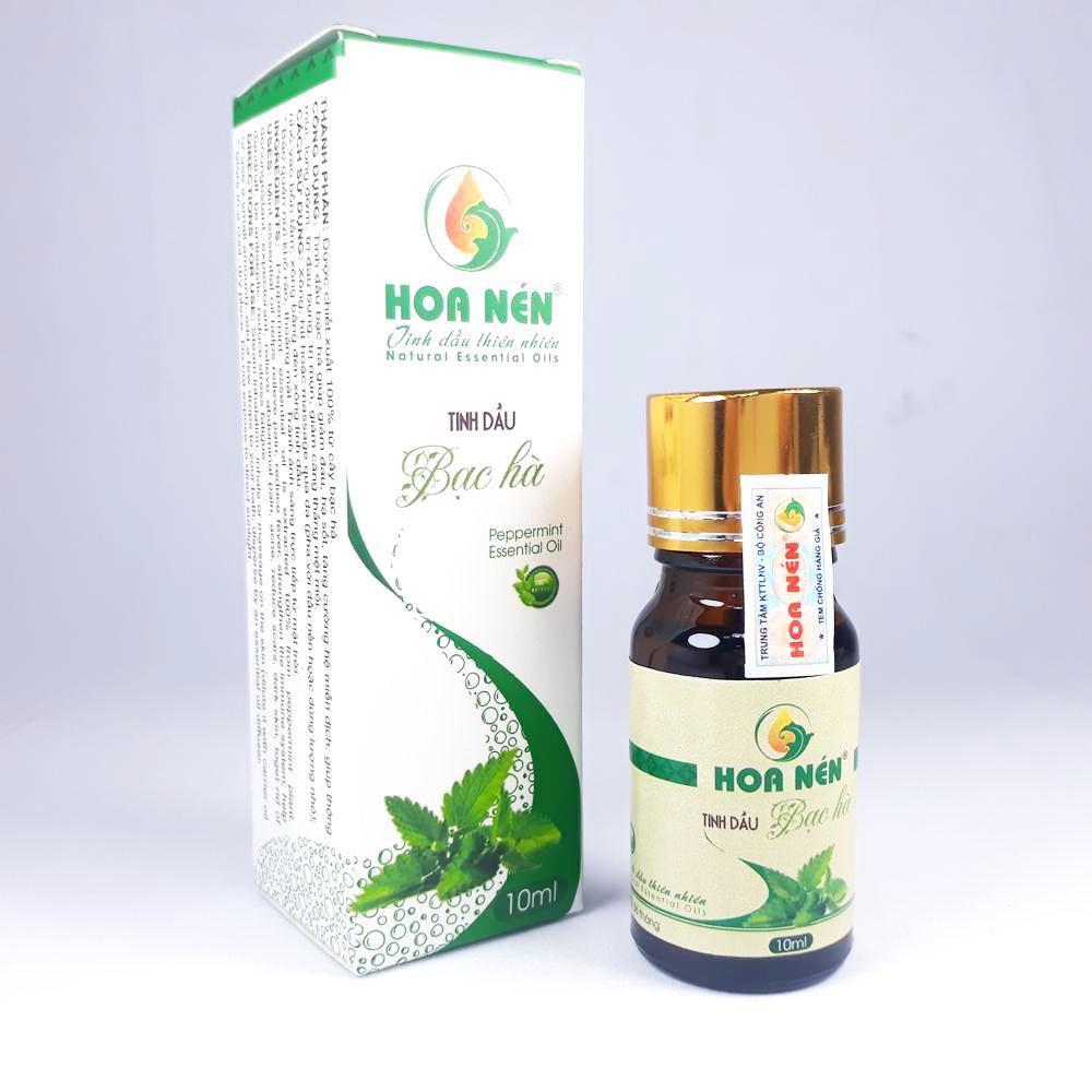 Tinh dầu Bạc Hà (Chọn loại 10ml và 100ml) đuổi Muỗi Côn trùng Chuột thơm phòng nhãn Hoa Nén thiên nhiên hàng Việt Nam