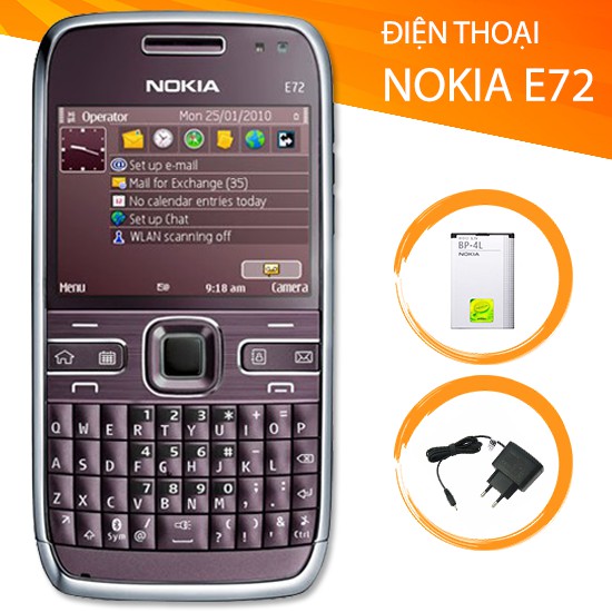 Điện thoại Nokia E72 Tím hàng chính hãng
