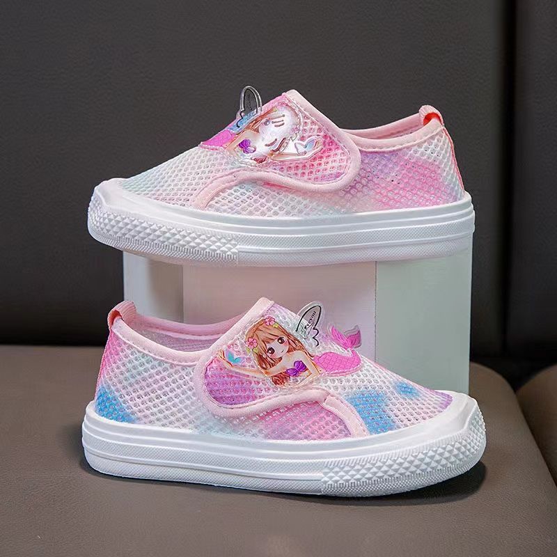 Giày Sneaker Phối Lưới Thoáng Khí Thời Trang Mùa Hè 2022 Cho Bé