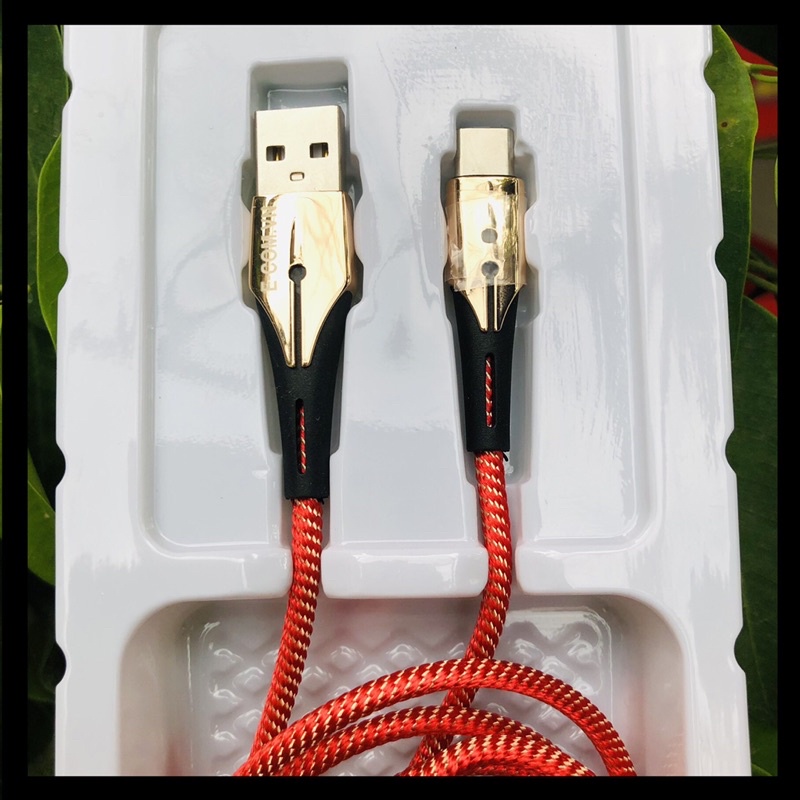 Dây sạc type C tự ngắt khi đầy pin có báo đèn leg.