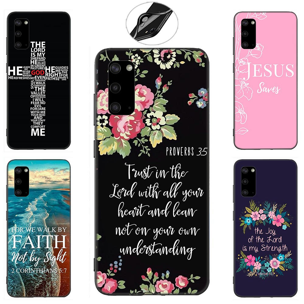 Samsung Galaxy S10 S9 S8 Plus S6 S7 Edge S10+ S9+ S8+ Casing Soft Case 9SF Bible Christ Christian mobile phone case