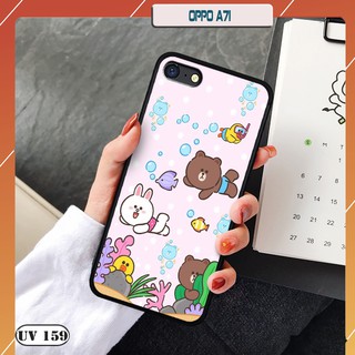 Ốp lưng nhám Oppo A71 - in hình