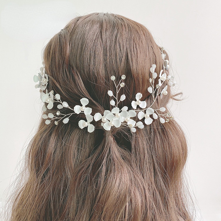 Trâm Cài Tóc Chữ U Đính Đá Xinh Xắn Cho Cô Dâu