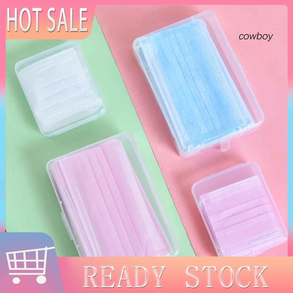 Hộp Đựng Khẩu Trang Chất Liệu PP Trong Suốt Chống Bụi Nhỏ Gọn Tiện Lợi | BigBuy360 - bigbuy360.vn