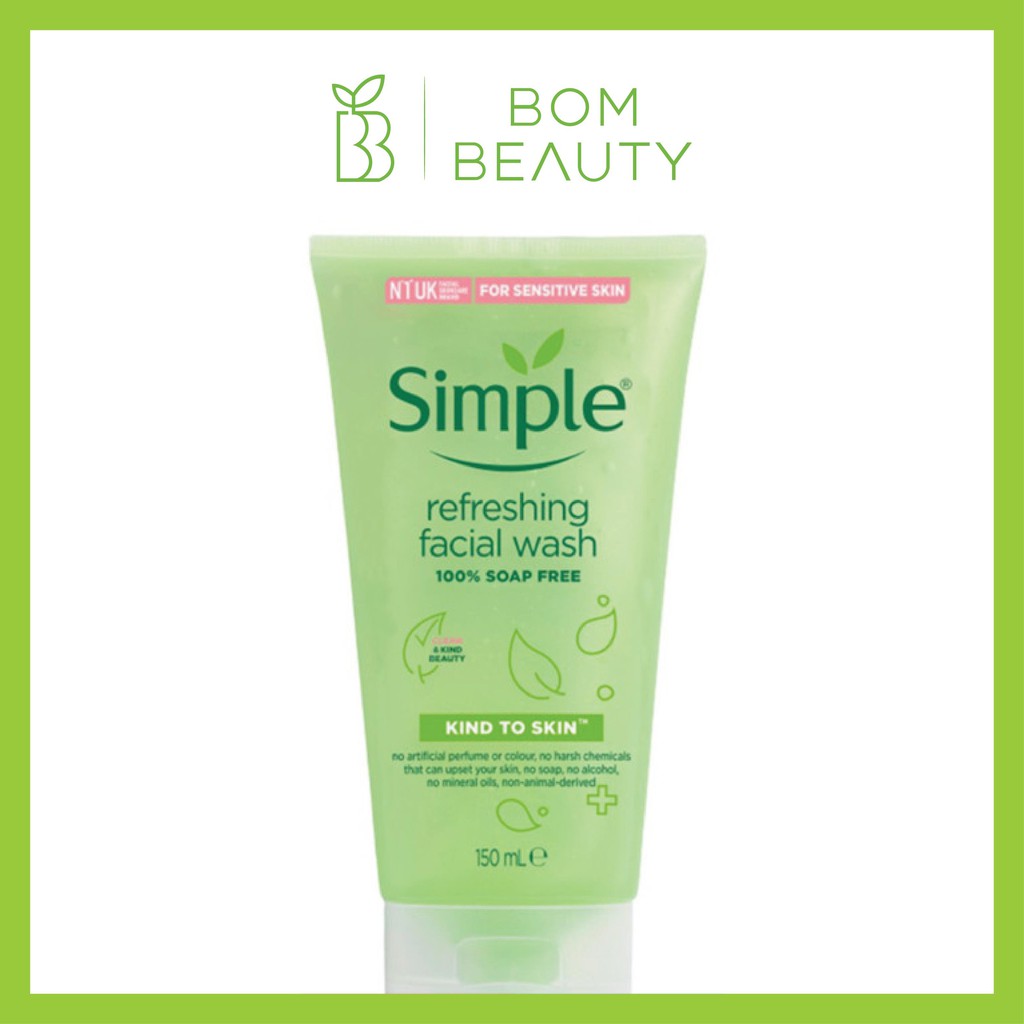 Sữa rửa mặt Simple Kind To Skin Refreshing Facial Wash Gel