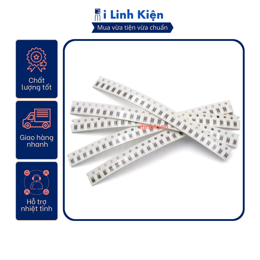 Điện trở dán 1206 1/4W 5.1K - 27K 1% chất lượng tốt