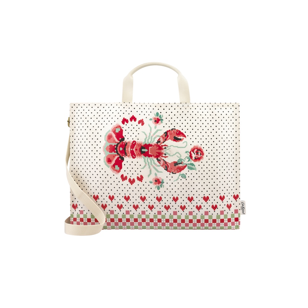 Cath Kidston - Túi đeo chéo/Strappy Carryall - Lobster Strappy Carryall - Cream -1049053