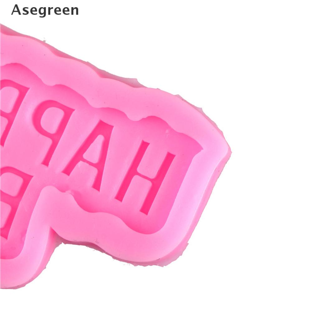 Khuôn Silicone Nhấn Bánh Chữ Happy Birthday