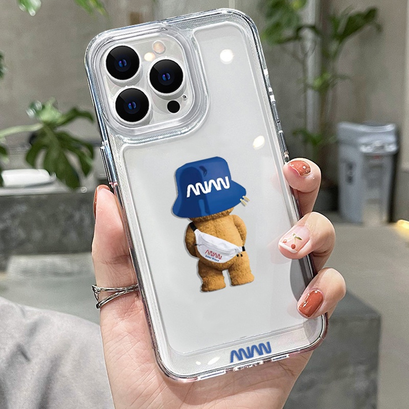 Ốp Điện Thoại DecoPhone Acrylic Họa Tiết Gấu Cho iphone 6s 7 8 plus x xs xr 11 12 13 14 15 max pro