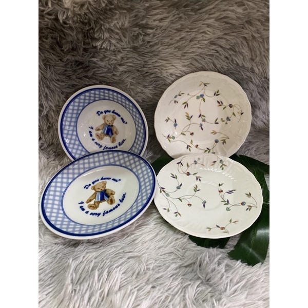 Set tô và dĩa gấu
