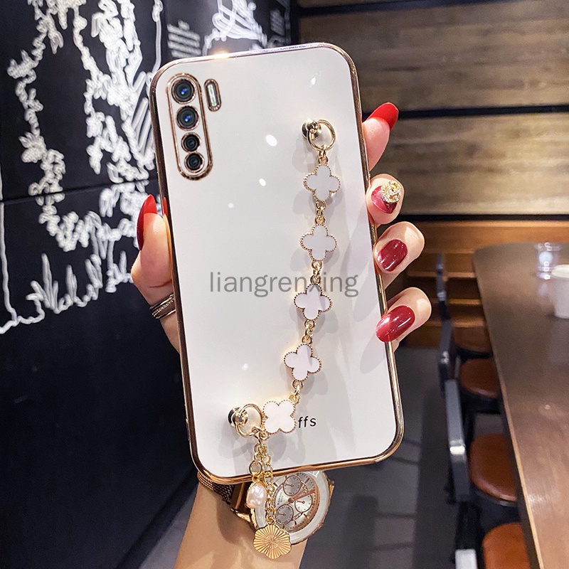 Ốp lưng oppo reno 3 pro oppo reno 3 Ốp Điện Thoại Silicon Mềm Chống Sốc Kèm Dây Đeo Cho oppo reno 3 pro oppo reno 3