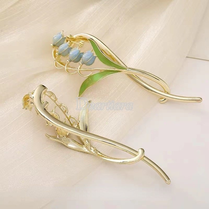 Kẹp Tóc Hình Hoa Lily / Cá Mập Thời Trang Mùa Hè Xinh Xắn