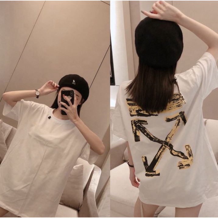 ÁO THUN, ÁO PHÔNG TAY LỠ UNISEX FORM RỘNG OVERSIZE OFF WHITE M167 KL SHOP HP SHOP