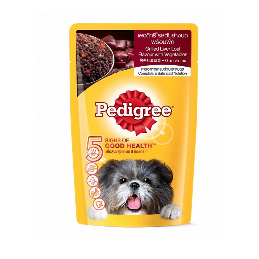 Thức ăn chó dạng Pate Pedigree hộp 12 gói 130gr