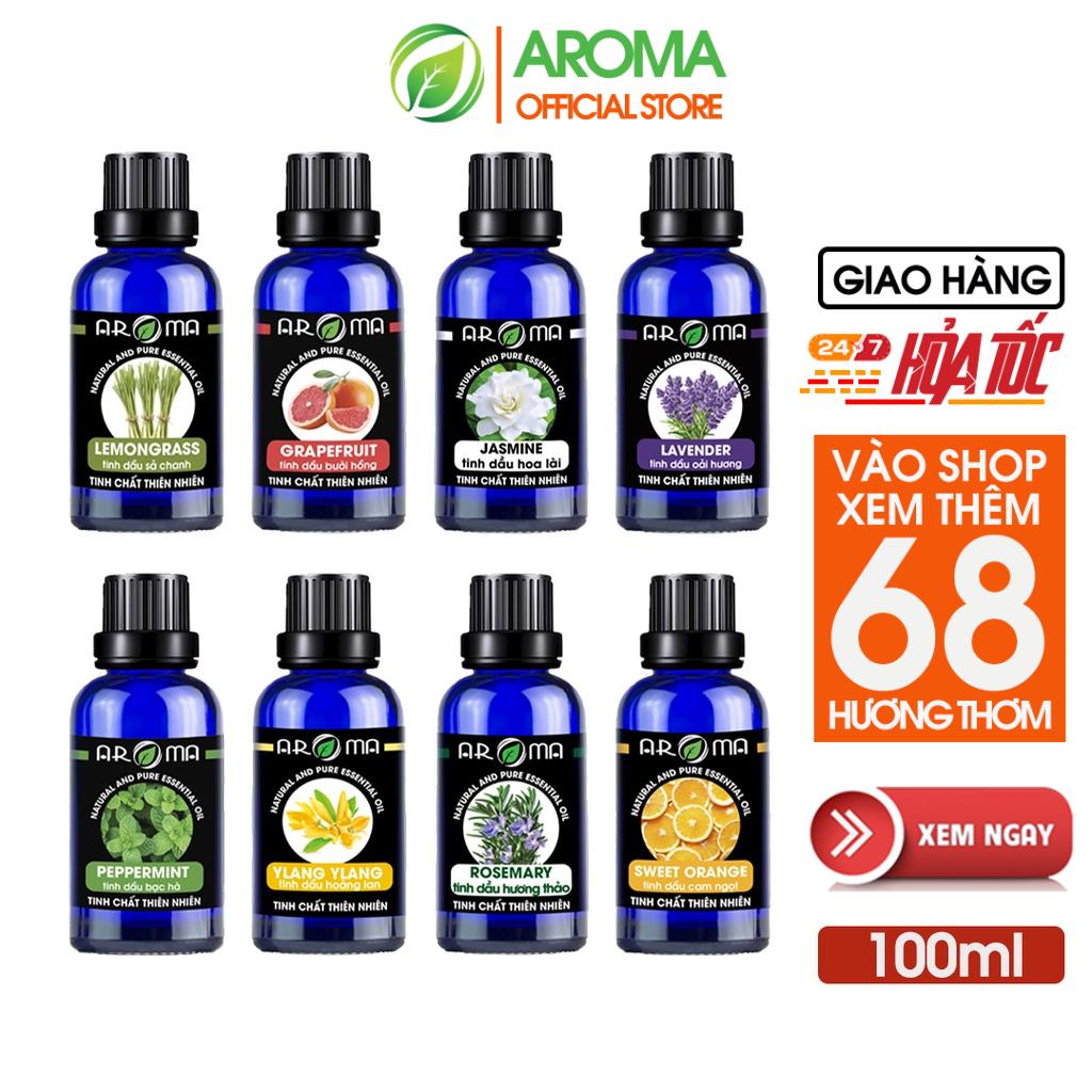 Tinh dầu AROMA essential oil 100ml nguyên chất tự nhiên, tinh dầu thơm phòng, thư giãn, khơi nguồn sáng tạo