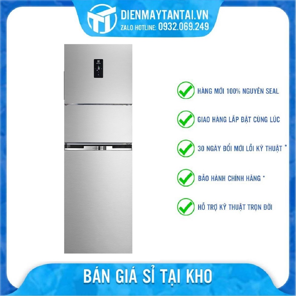 Tủ lạnh Electrolux Inverter 337 lít EME3700H-A - Ngăn lưu trữ linh hoạt TasteSealPlus, Miễn phí giao hàng HCM.