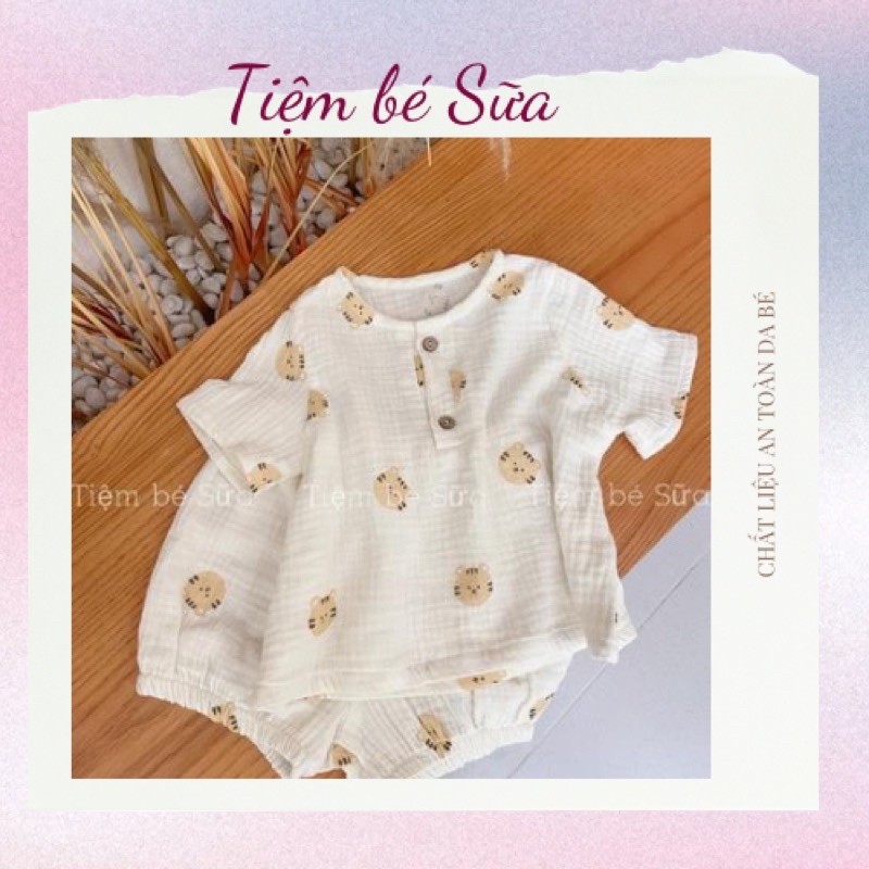 Bộ xô Muslin cho bé trai, bé gái Tiệm bé Sữa