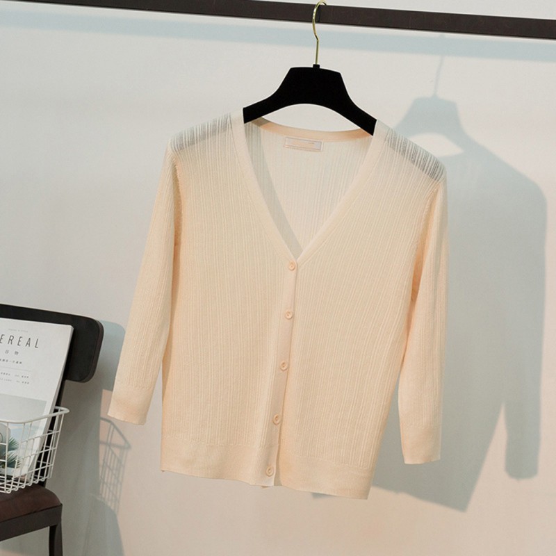 Áo khoác Cardigan dệt kim tay lỡ chống nắng | BigBuy360 - bigbuy360.vn