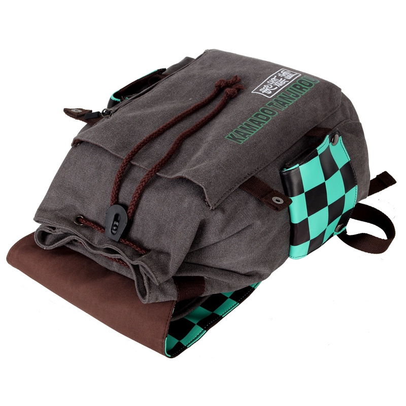 Ba lô canvas họa tiết hoạt hình Anime demon slayer kamado tanjirou kamado nezuko agatsuma zenitsu