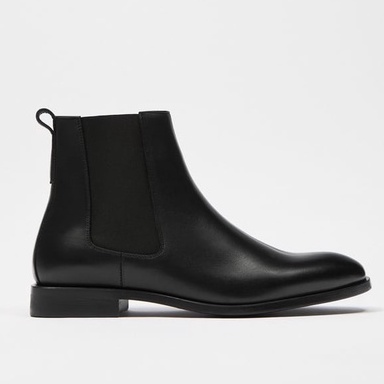 Giày bốt da đen Zara authentic ANKLE fullbox