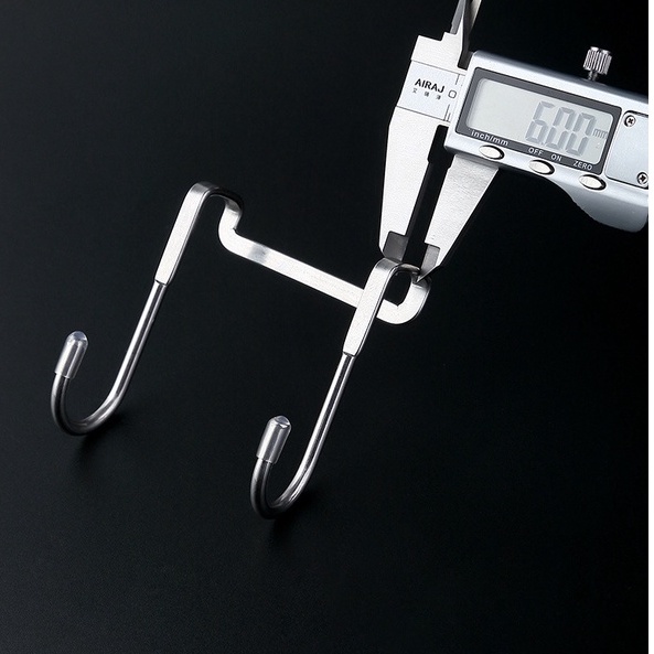 Móc inox 304 treo cửa 2 chân