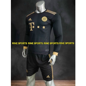 Bộ áo bóng đá Bayer đen dài tay việt nam cao cấp mùa giải 2021-2022