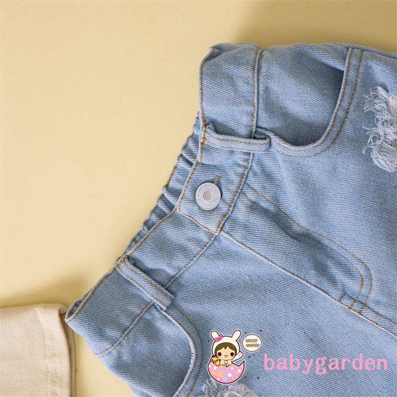 Bộ Áo Thun Ngắn Tay Cổ Tròn In Chữ + Quần Short Có Túi Cho Bé Trai 1-6 Tuổi