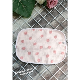 Gối xô nhăn 10 lớp 25*40cm cho bé sơ sinh siêu êm siêu mềm