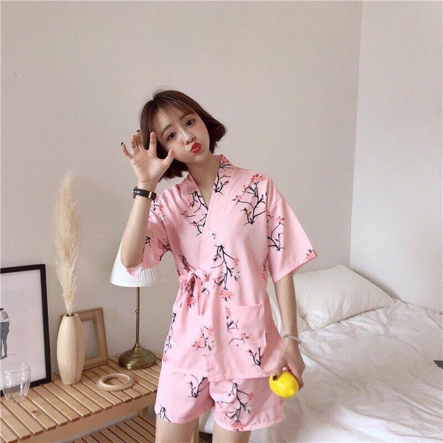 đồ bộ yukata lụa