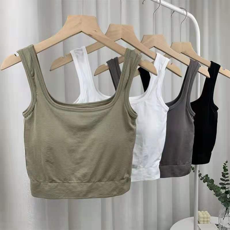 Áo Bra bầu ,Áo bầu 2 dây Thun Mềm Dáng Lửng Sẵn Đệm Ngực Siêu Hot  PK Tkutrang