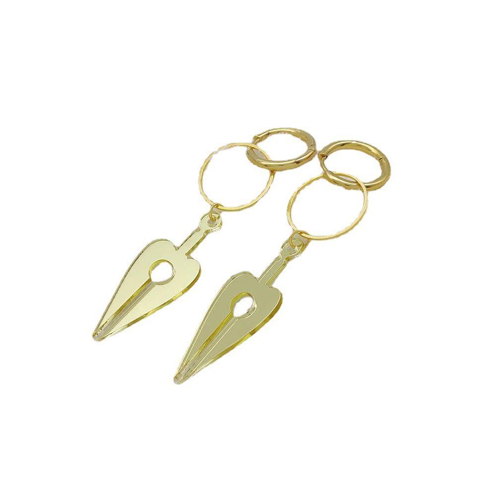 MXGOODS Bông Tai Dạng Vòng Họa Tiết Hoạt Hình Bằng Acrylic Thời Trang Cho Nữ