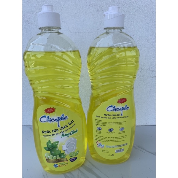 Nước rửa bát hương chanh 800ml cao cấp ChiCaPhe Hàng Việt Nam