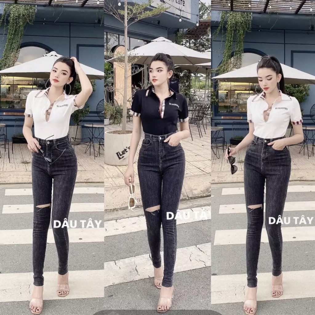 Áo Thun Cổ Đức BBR, Áo Thun Cổ Bẻ Sọc BBR Cá Tính AT74