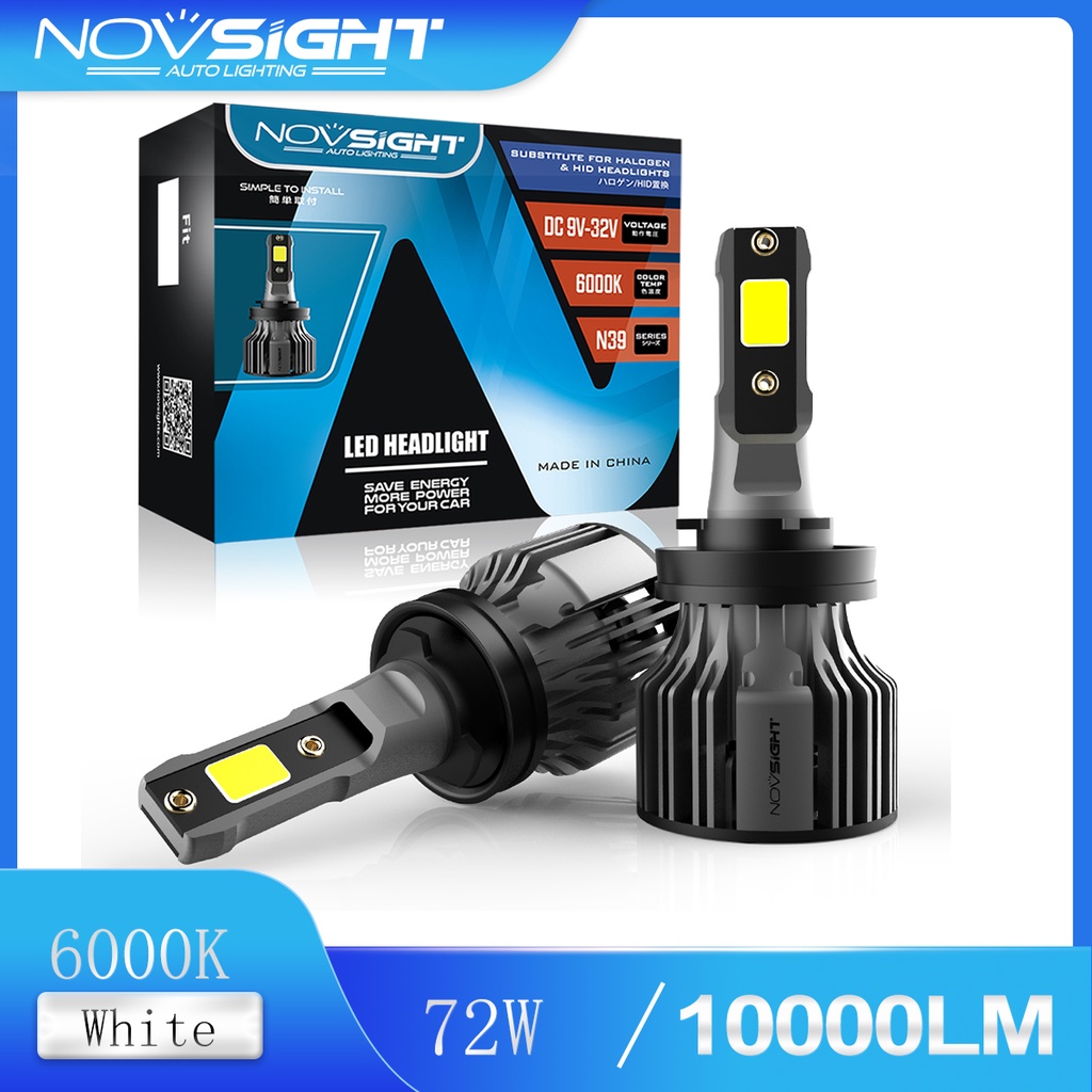 Đèn pha led sương mù NOVSIGHT N39 H11 10000LM 72W mini chuyên dùng cho xe hơi