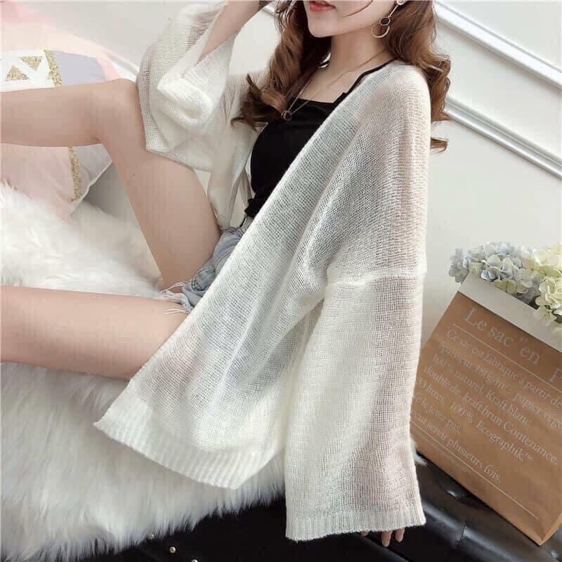 Áo khoác cardigan nữ len mỏng form rộng siêu hot TOTICHAN AK01 | BigBuy360 - bigbuy360.vn