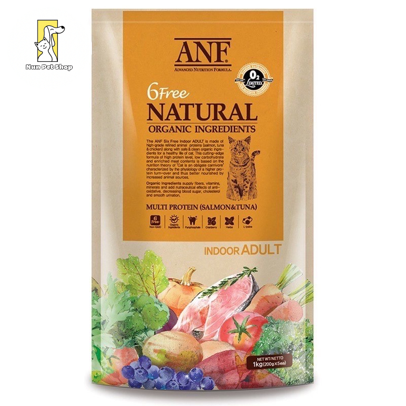 Bao 2kg ANF 6Free Indoor Adult Mèo lớn