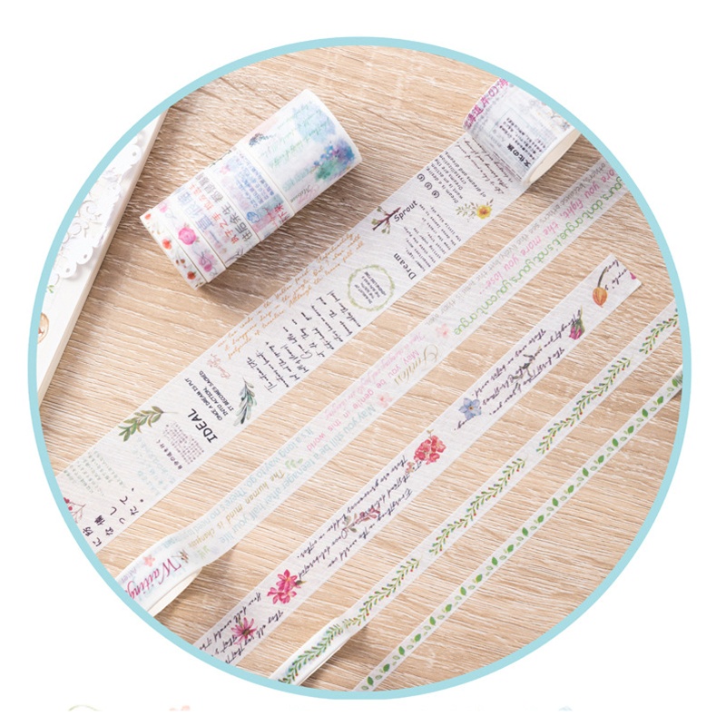 Bộ 10 Cuộn Băng Keo Dán Trang Trí Sổ Tay DIY