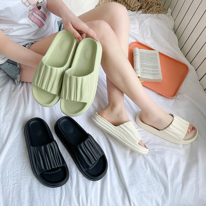 Dép bánh mì nữ 803 quai ngang nhún mới
