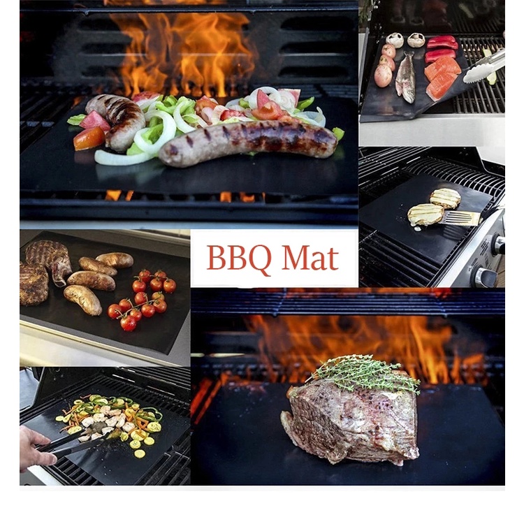 Thảm Nướng Bbq Không Dính Có Thể Tái Sử Dụng Kích Thước 33x40cm