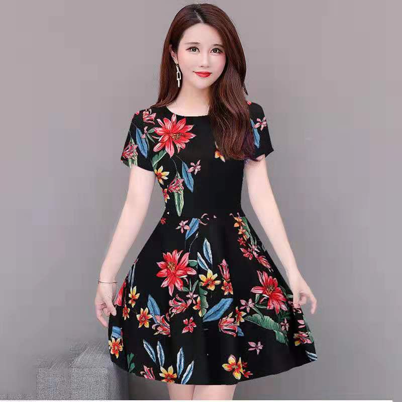 (PE010)VÁY NỮ PHỐI HOA TRẺ TRUNG DÁNG XÒE | BigBuy360 - bigbuy360.vn