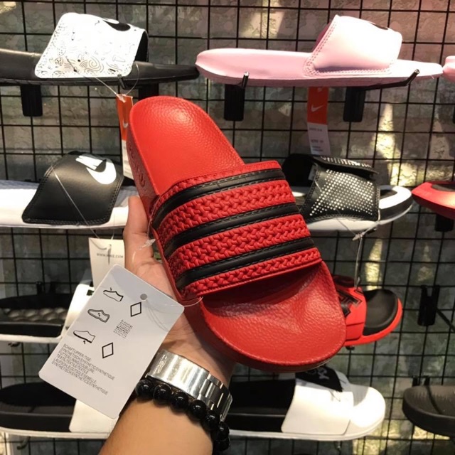 DÉP ADIDAS ADILETTE- FULL BOX - Đỏ