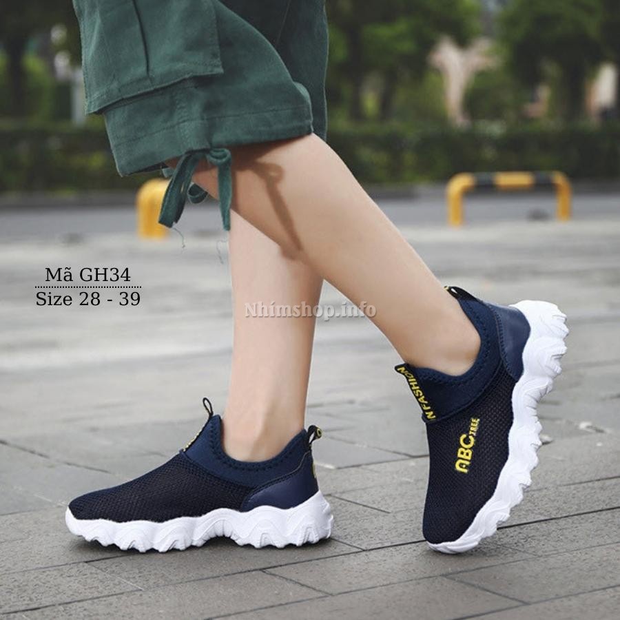 Giày lưới ABC Tree Fashion cho bé trai 4 -  15 tuổi siêu nhẹ thoáng khí đi học đi biển mùa hè phong cách Hàn Quốc GH34